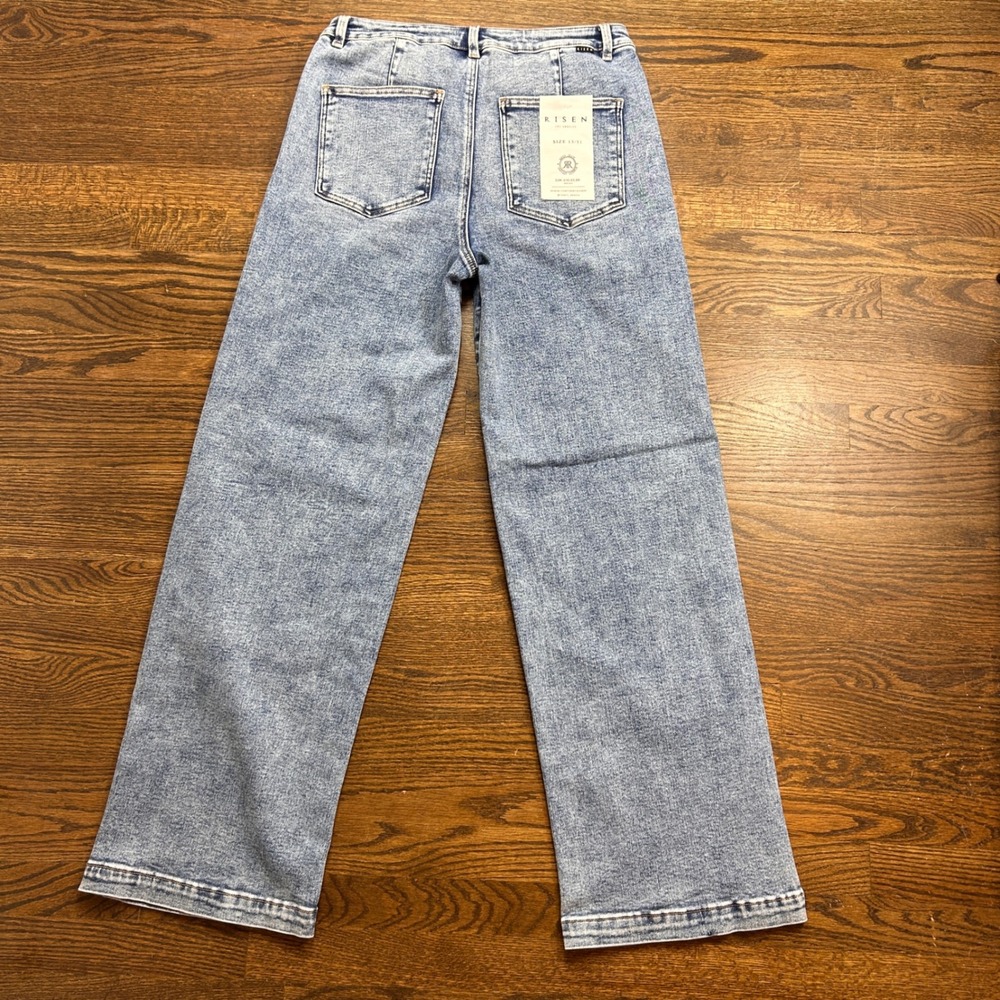Risen Los Angeles Sammy Baggy Jean Women 13/31 Medium Wash High Rise Wide Leg - Picture 12 of 13